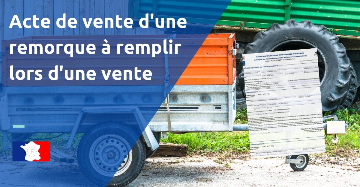 Immatriculation des caravanes et des autres remorques - Conception
